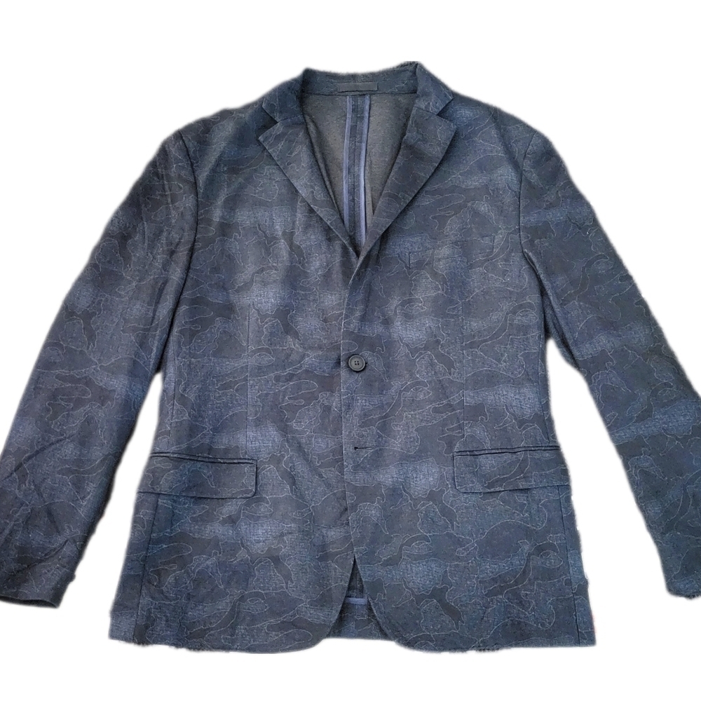 MICHAEL KORS \ Men's Camo Knit Sportcoat / 44 Short / Navy